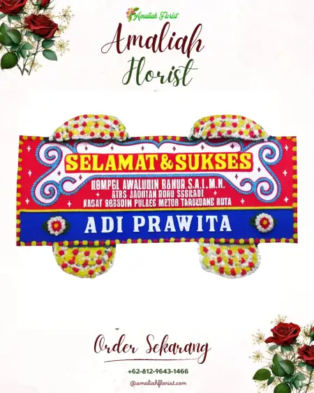 Papan Bunga Ucapan Selamat Lais