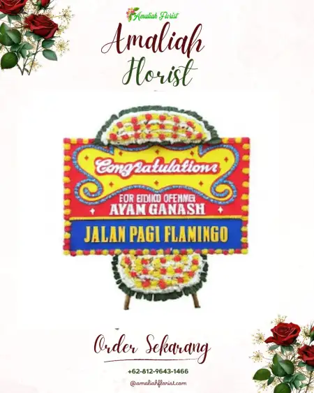 Sewa Papan Bunga Lais